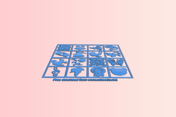 Patterns and animals | 3d print model