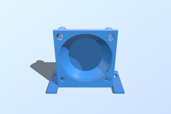 Filament cooling L-duct | 3d print model