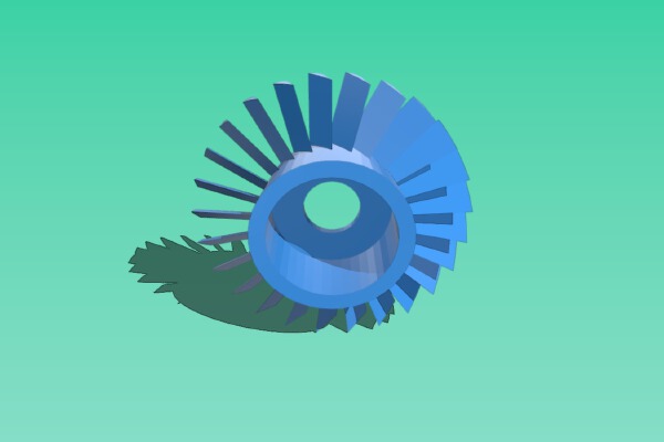 5-Stage Axial Compressor ( Jet Engine ) | 3d print model