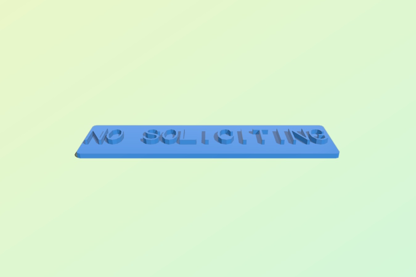 No Soliciting Sign