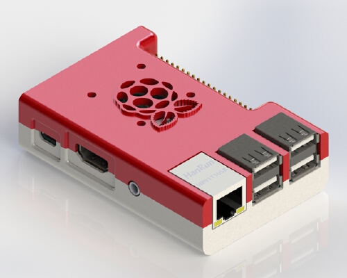 Raspberry Pi B+ Case With Fan | 3d print model