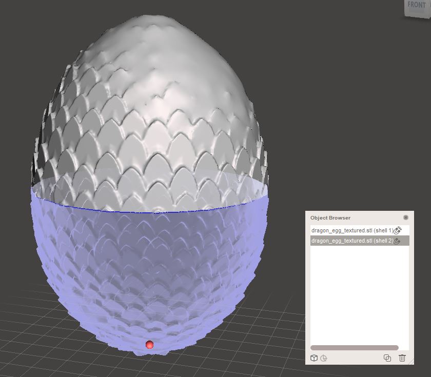 Dragon Egg - Sliced in half