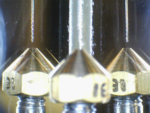 Alignment microscope for drilling 3D printer nozzles.