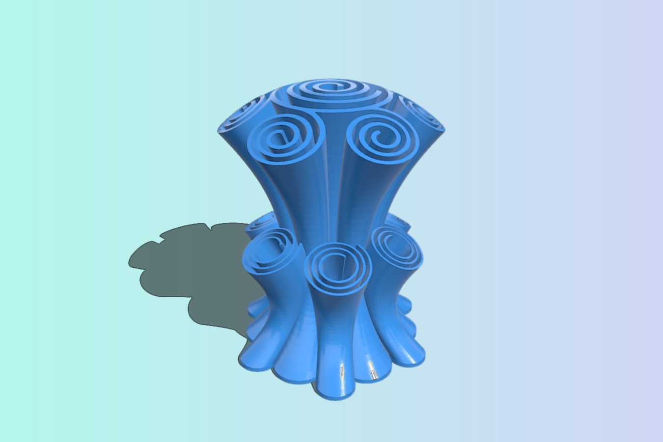 Scroll Vase