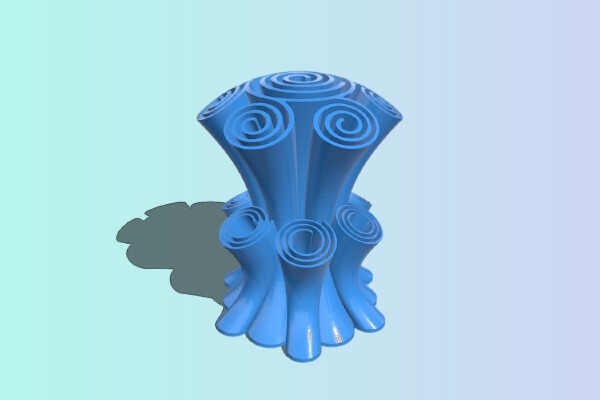 Scroll Vase | 3d print model