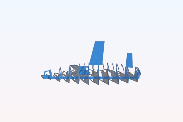 Star 45 RC sailboat frames layout- STL and STP | 3d print model