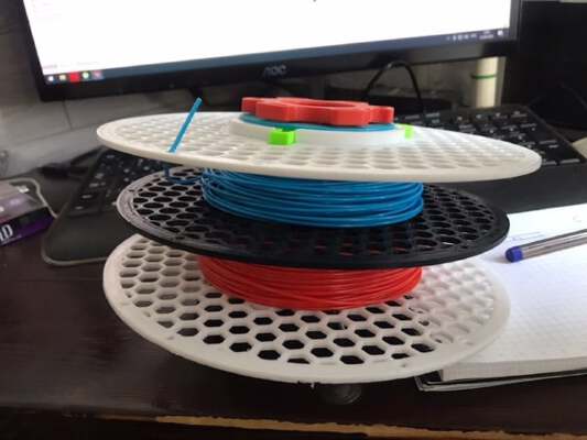 Universal collapsible coil for filament | 3d print model