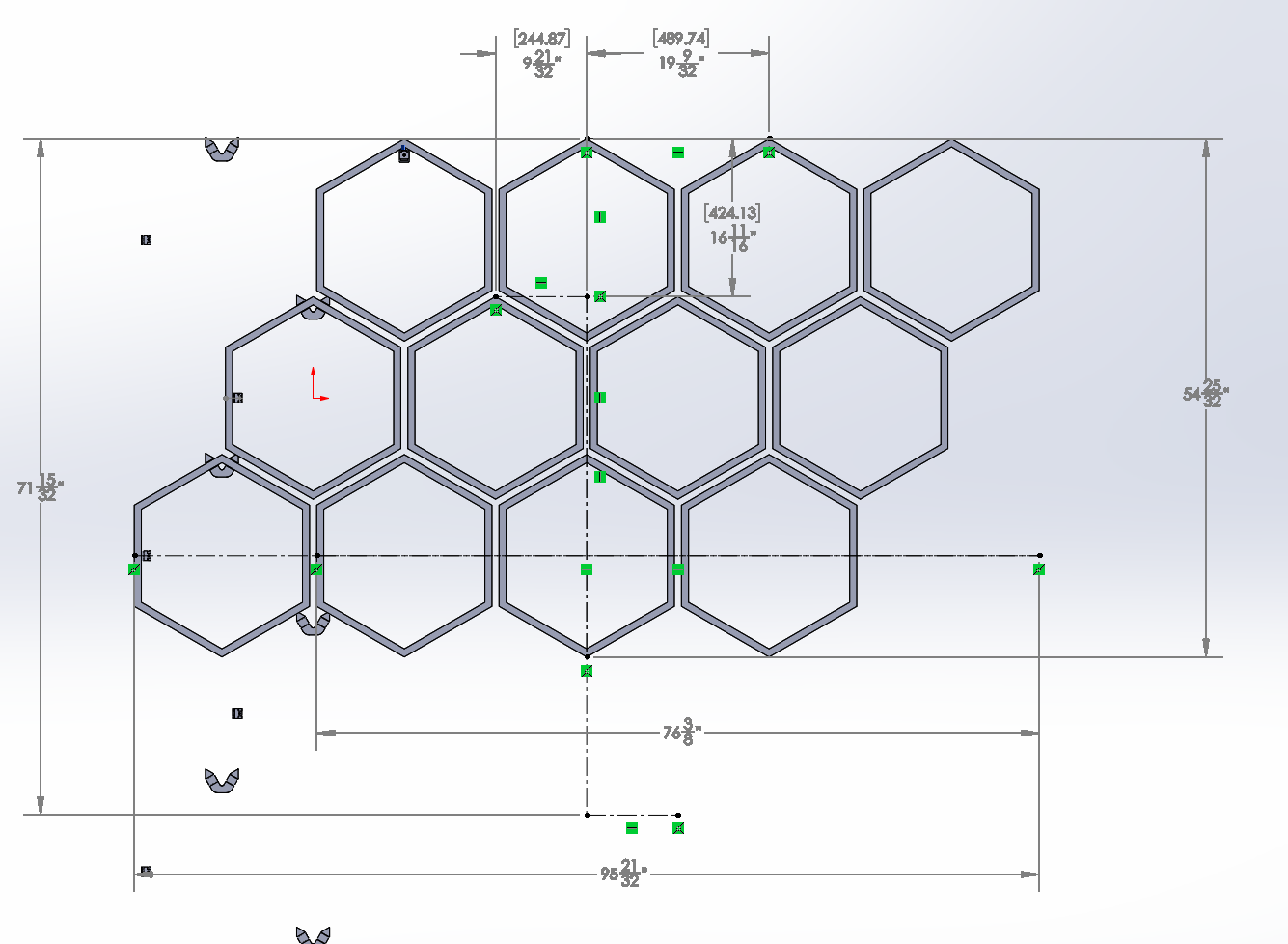 Hexagonal Acoustic Panel Assembly Jig