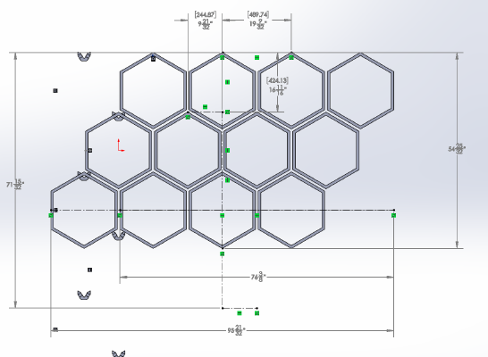 Hexagonal Acoustic Panel Assembly Jig | 3d print model