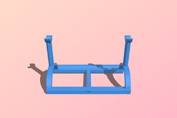 Filament holder with pole. | 3d print model