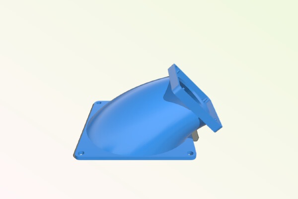 Cr-10 Fan duct adapter 40mm to 80mm | 3d print model