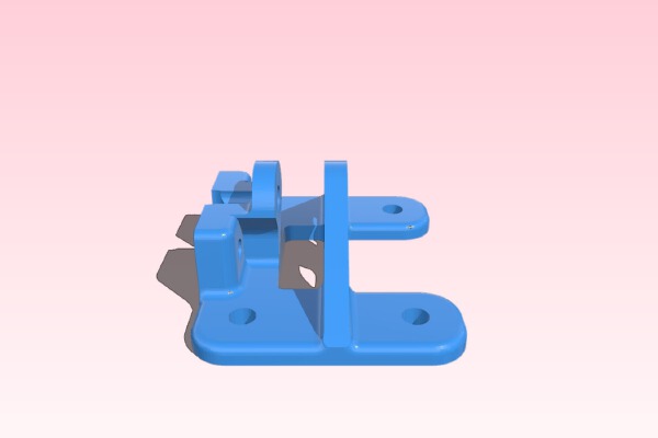 Split Y-Rod Mount with Integrated Idler for MendelMax | 3d print model