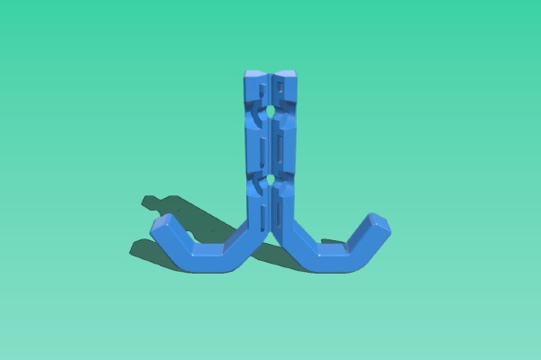 Double Wall Hook | 3d print model