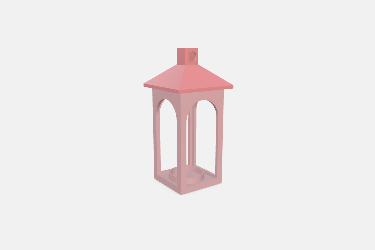 Decorative Lantern with Candle Holder