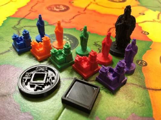 China Board Game upgraded tokens | 3d print model