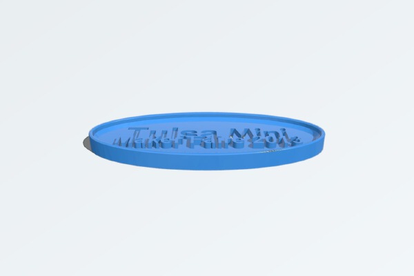 Tulsa Mini Maker Faire Emblem or * Bling, Bling * | 3d print model