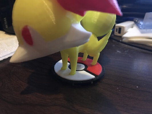 Poke ball Base for Fennekin | 3d print model