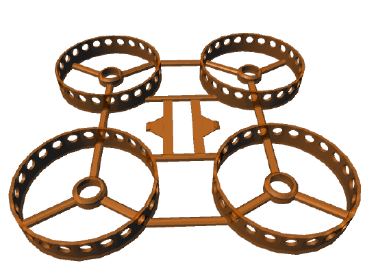 Semi Ducted Micro Frame (Beecheese Frame) | 3d print model