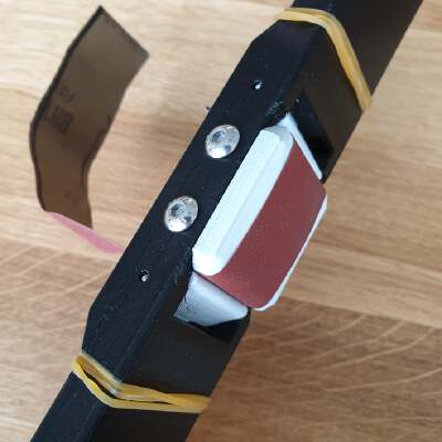 DEPRECATED Knifemaking handsanding stick for hollow and flat grinds | 3d print model