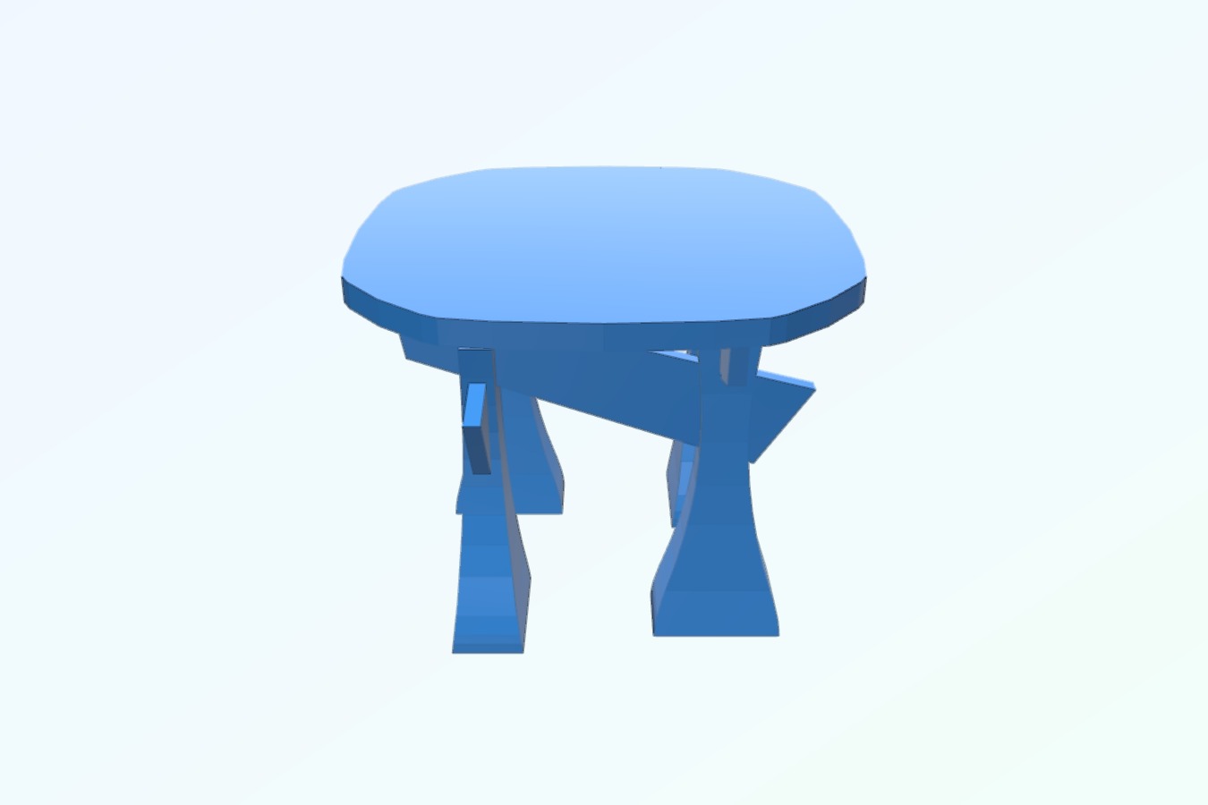 Temple coffee table (dollhouse scale)
