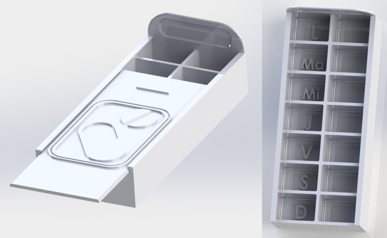 Pastillero Semanal Doble - Double Weekly Pillbox