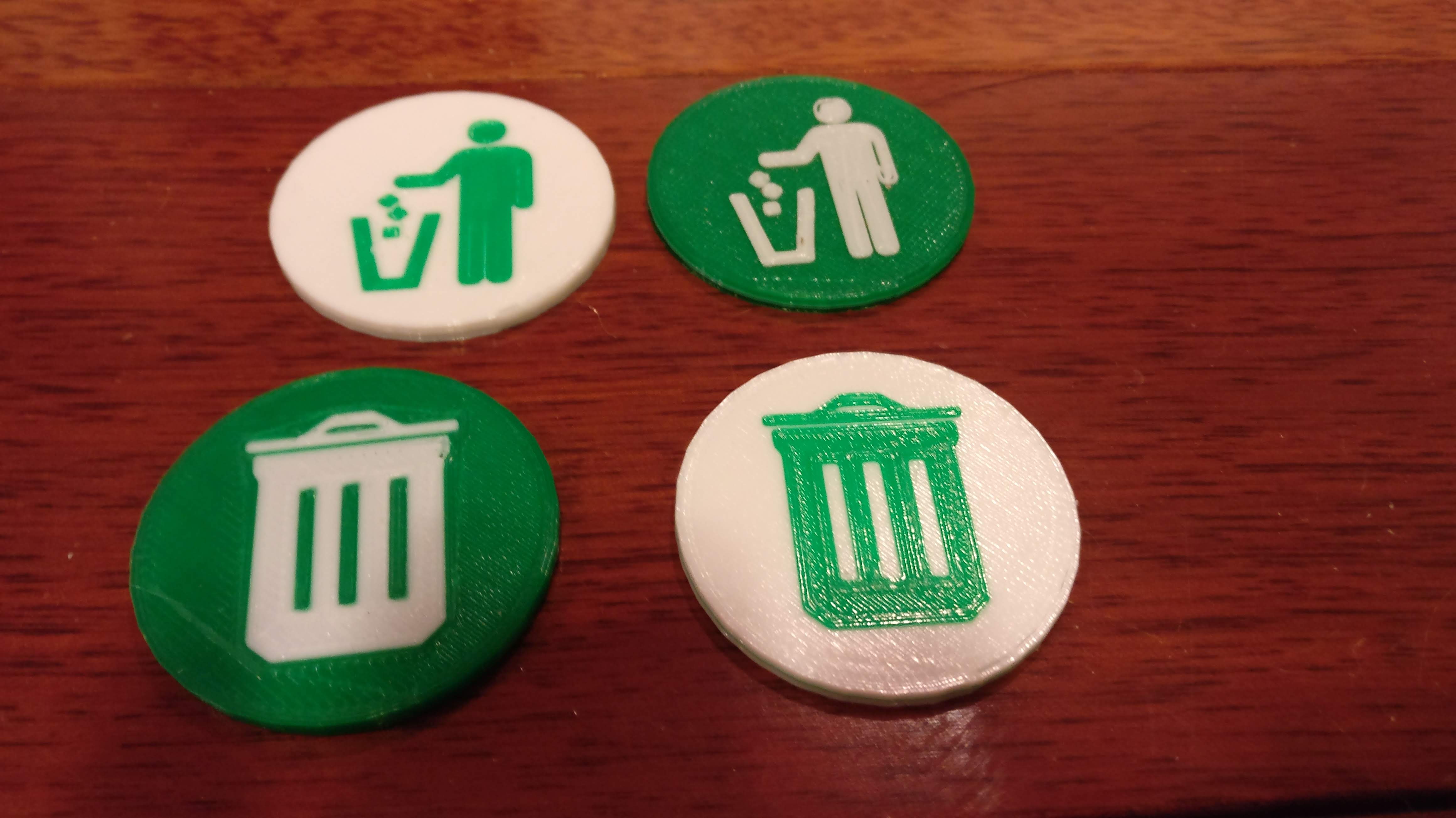 2-Color Garbage Logo