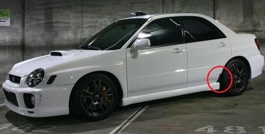 2G WRX Lower Rear Trim | 3d print model
