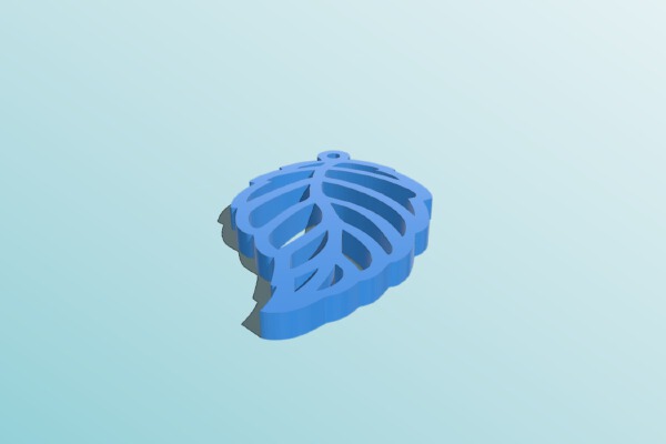 Leaf earring | 3d print model