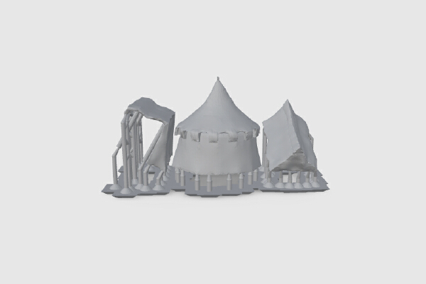 supported-tents | 3d print model