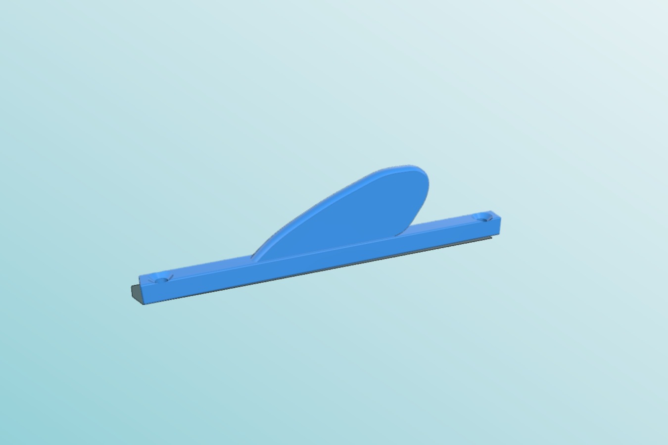 Kaos Dagger kayak fin skeg