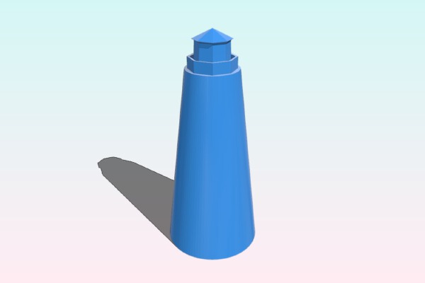 Lighthouse & shed | 3d print model