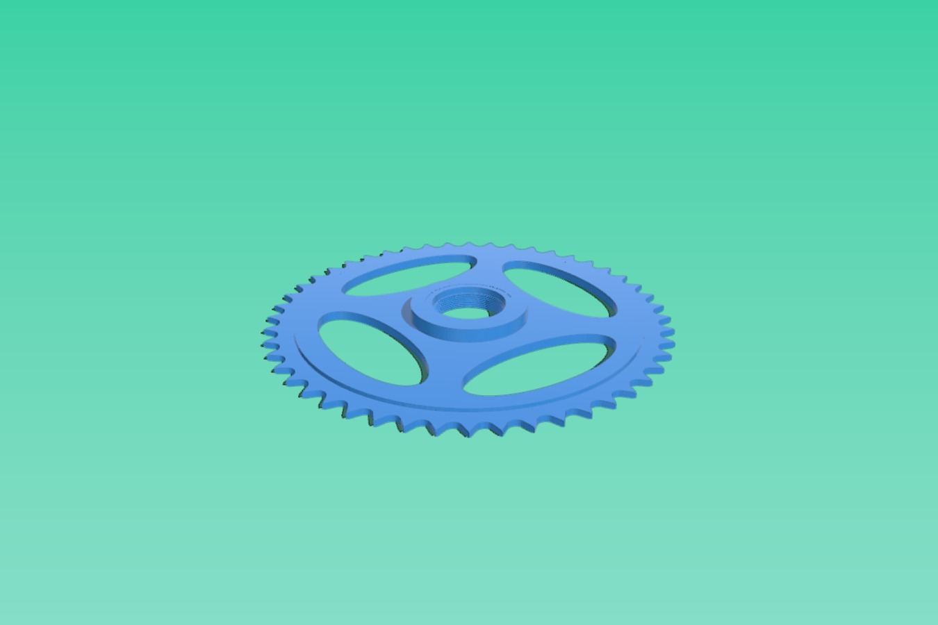 Pignon 48 dents pour vélo - filetage standard France