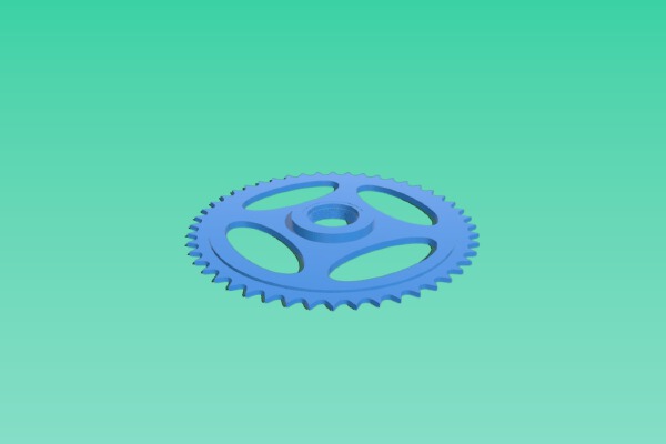 Pignon 48 dents pour vélo - filetage standard France | 3d print model