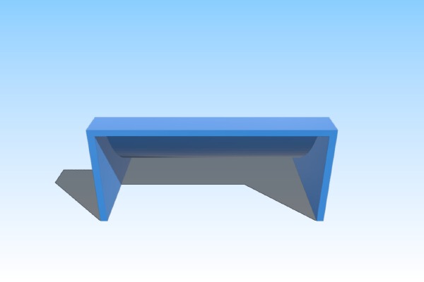 U Ramp Fingerboard | 3d print model