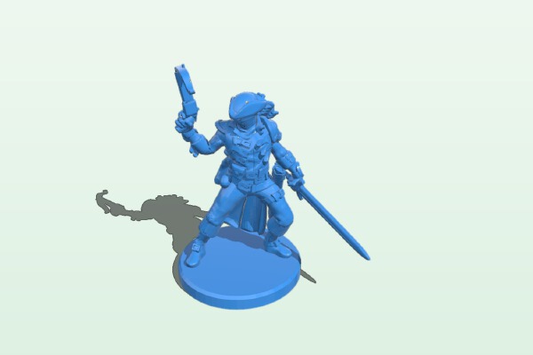 Humanoid Hunter Miniature 3 | 3d print model