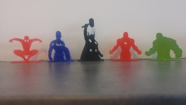 Avengers 2D Figurines | 3d print model