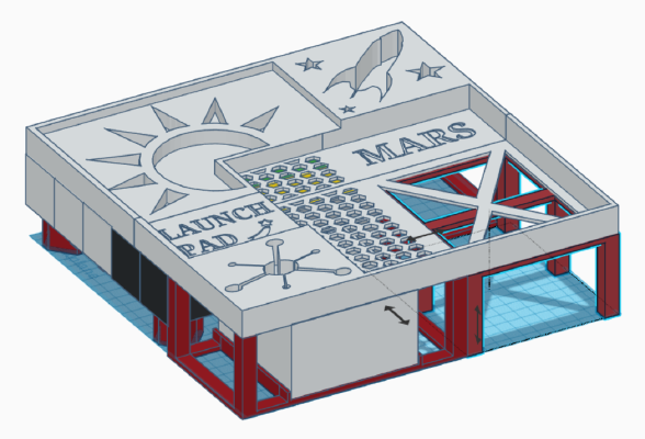 Mission Red Planet (1st Ed) Organizer Insert (Pretty Version) | 3d print model