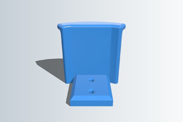 simple wall mounted headphone mount | 3d print model