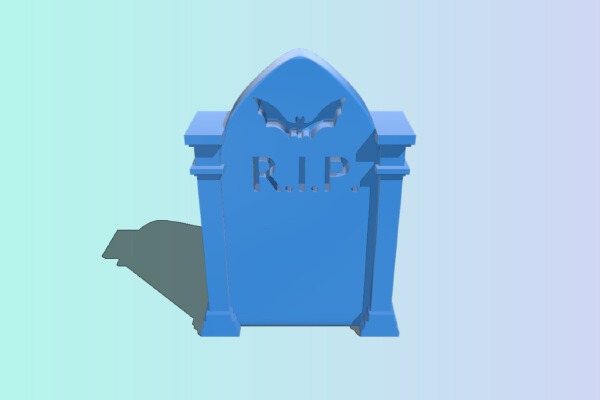 grave stone (nameless) | 3d print model
