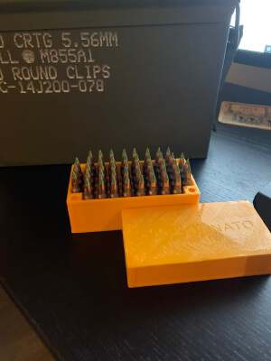 .223_5.56 Ammo Box using magnets | 3d print model