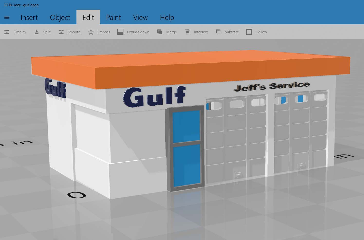 Gulf Service Station 70s and 80s