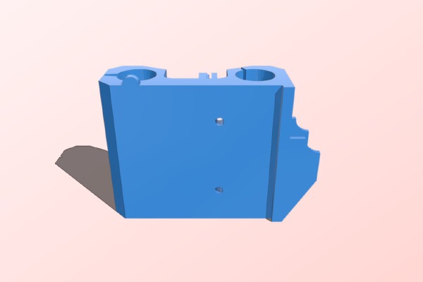 support chariot extrudeur rigide Hephestos | 3d print model