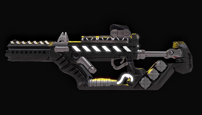 Sci-fi Rifle - LiB.V2 | 3d print model