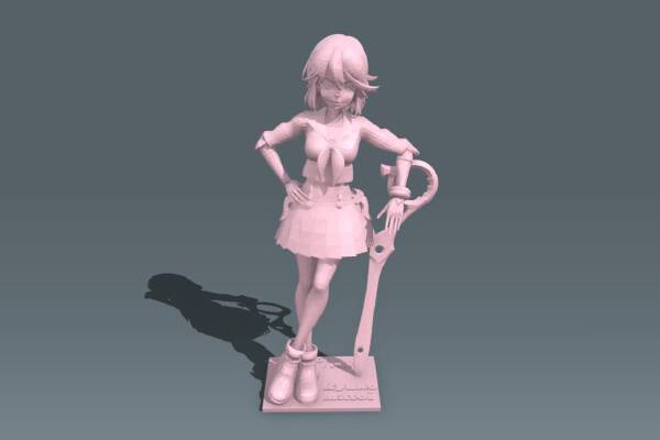 Anime Figure: Ryuko Stand | 3d print model