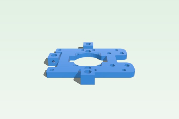 X-Carriage Pillow block Hybrid, Kraken and Wade Compatible with Accessory Mounts | 3d print model