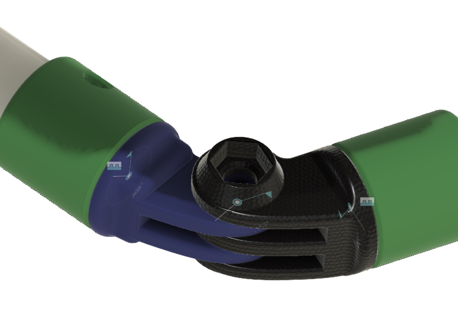 Modular Mount System GoPro compatible using standard 15,5 mm tubes
