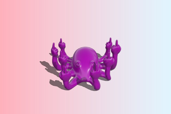 Fucktopus 2.0 | 3d print model