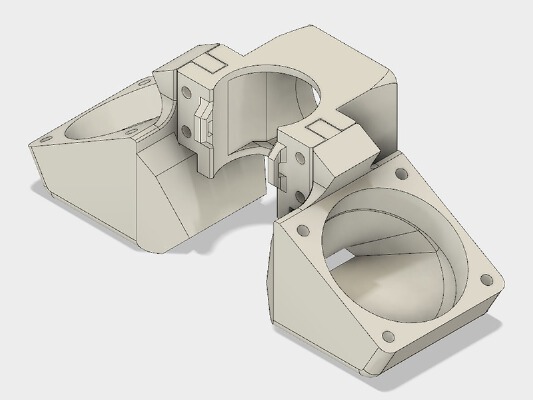 E3Dv5 fan holder (30mm and 40mm*2) | 3d print model