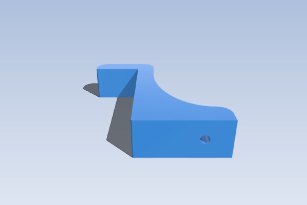 Underdesk Wii U power supply bracket | 3d print model
