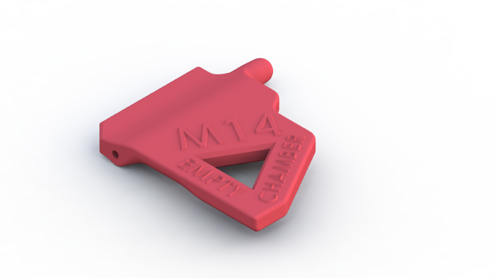 (S18_CF1) CHAMBER SAFETY FLAG, M14 (M305, SOCOM) | 3d print model